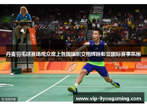 丹麦羽毛球赛场观众席上各国旗帜交相辉映彰显国际赛事氛围
