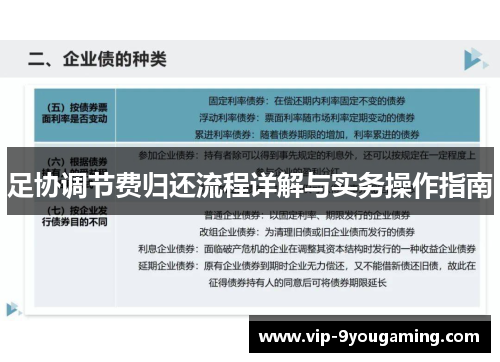 足协调节费归还流程详解与实务操作指南