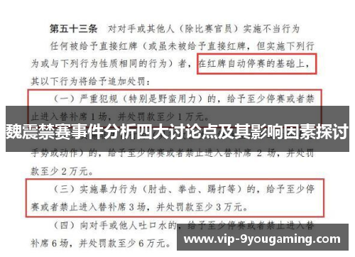 魏震禁赛事件分析四大讨论点及其影响因素探讨